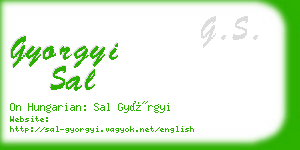 gyorgyi sal business card